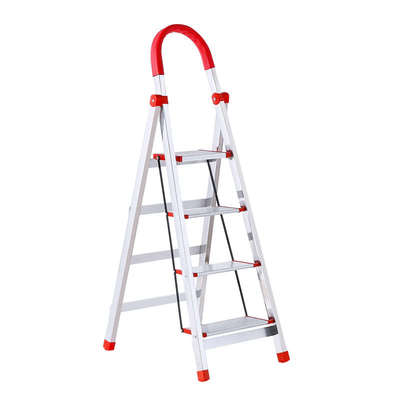不锈钢梯子家用折叠梯人梯子爬梯字五六步四铝合金伸缩梯扶梯楼梯