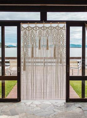 手工编织门帘窗帘隔断macram壁挂波西米亚民宿装饰房间ins挂毯