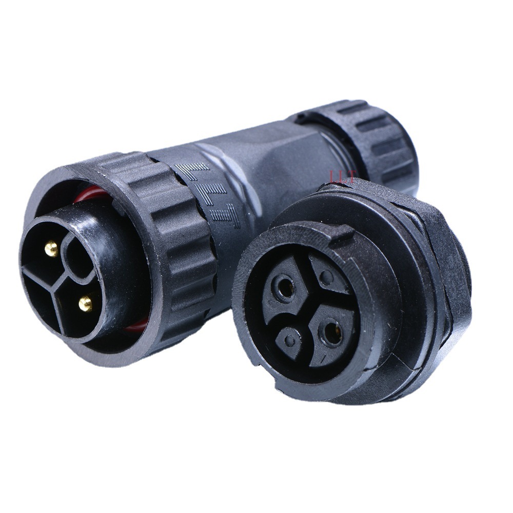 LLT-M22-2芯3芯~18芯防水航空插头 IP68板对线防水连接器 插头