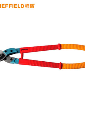 钢盾 S150051 双色柄绝缘电缆剪250mm2电工专用工具电缆钳剪锁钳