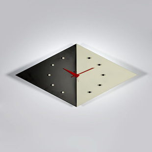 饰居家尼尔森挂钟 百货配搭装 批发经典 色系凯特菱形壁钟家装