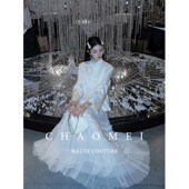 半身裙套装 年终特惠 女 新中式 刺绣立领外套 冯CHAOMEI 素月吟