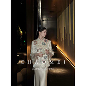 吊带裙套装 年终特惠 中国风女装 刺绣醋酸外套 繁花 新中式