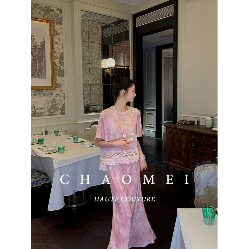 冯（CHAOMEI新中式短袖套装