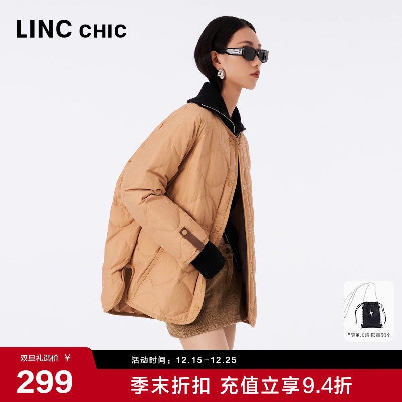 简约棉感轻暖羽绒服夹克外套