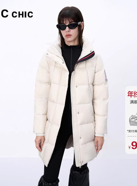 LINCCHIC金羽杰羽绒服女款2024新款都市机能中长款羽绒服女冬3234