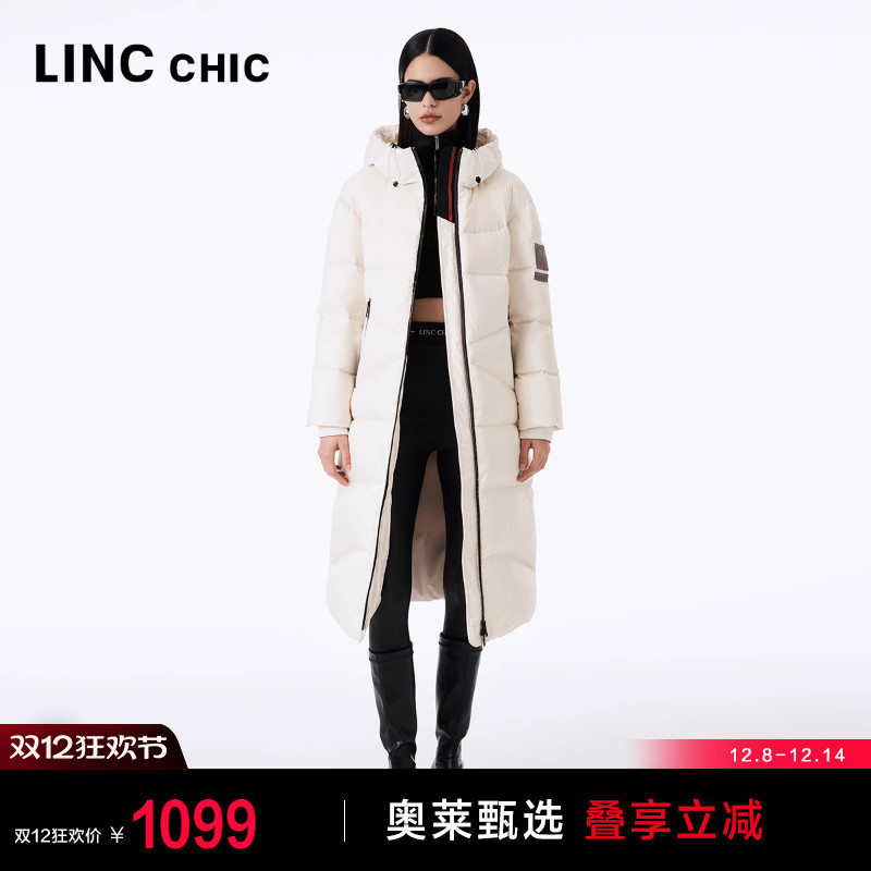 都市机能超长防风保暖加厚羽绒服