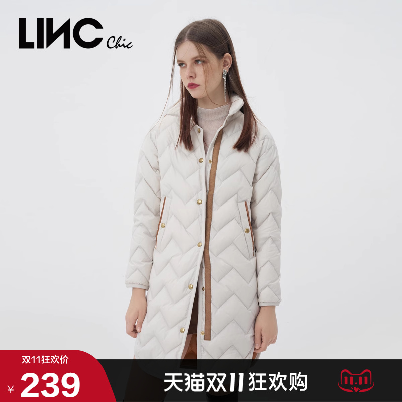 简约质感衬衫式轻薄羽绒服新款