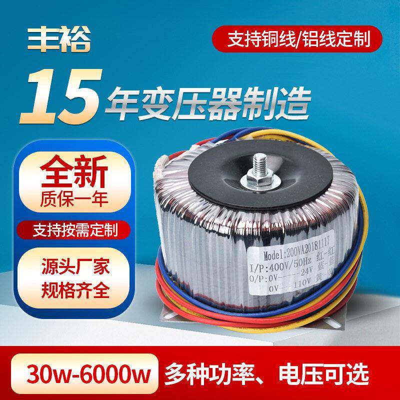 丰裕200W12V36V48V定制相隔离环形变压器太阳能逆变器干式电源