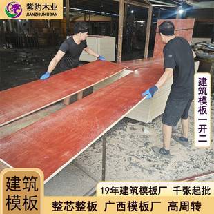 工地工程广西建筑模板酚醛胶镜面胶合板红板松木建筑木模板
