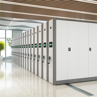 密集架移动档案柜智能电动密集柜手摇式轨道资料架档案室文件柜子