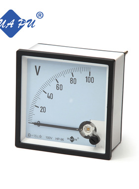 厂家直销 直通指针式直流电压表DC100V 96*96 72*72mm