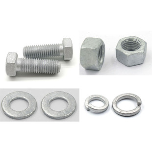 M18 8.8级高强度螺丝 M20 M24 GB5783 热镀锌螺栓 GB5782 热浸锌