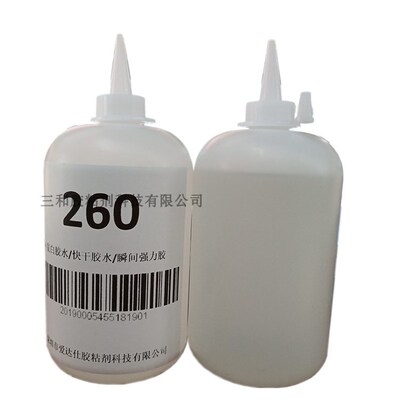 大瓶260胶水瞬间快干502胶水广告无边字集成墙板不发白胶水500克