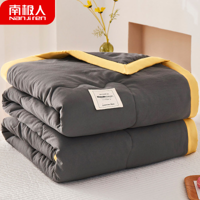 水洗棉夏凉被空调被夏季宿舍单人春秋薄款被子被芯双人夏天可机洗
