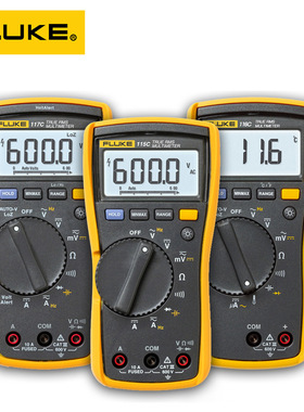 FLUKE 福禄克115C/117C真有效值数字万用表179C电气电工表多用表