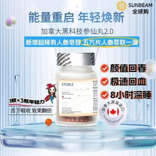 Etoile加拿大2.0参仙丸超稀有人参皂苷appd水飞蓟精力能量满