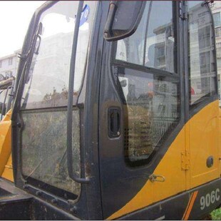 柳工906C挖机挡风前后挡天窗门玻璃斗齿防护网推 挖掘机配件