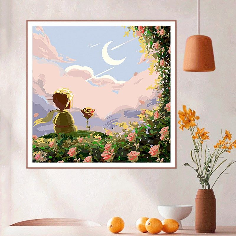 小王子十字绣2023新款线绣客厅小幅卧室小件儿童房满绣卡通自己绣,居家布艺,十字绣套件,淘宝优惠券,粉丝福利购,淘宝优惠卷