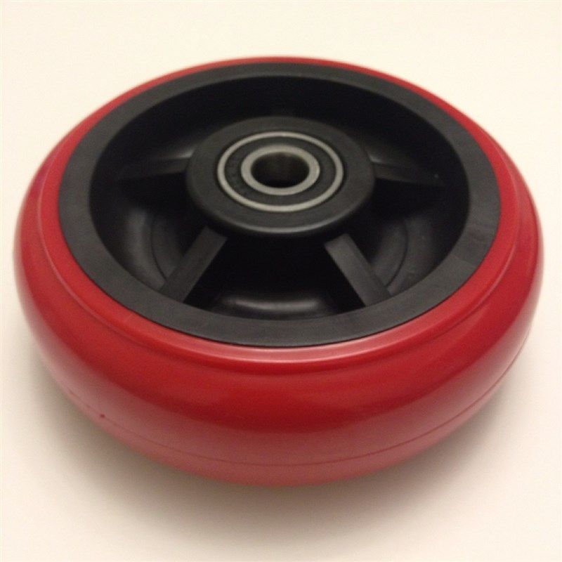 6寸轮子脚轮聚氨脂轮子韩式轮手推车轮子5寸8寸单轮子平板车轮