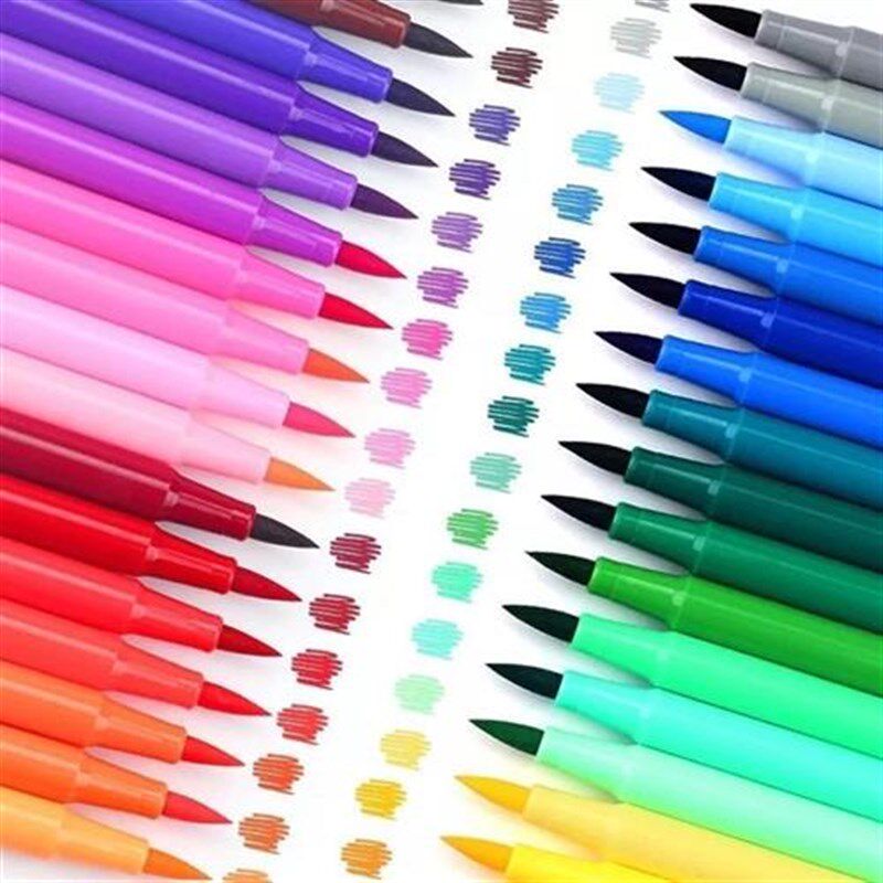 水彩笔48色软头可水洗套装安全幼儿园儿童画画笔小学生用绘画彩色