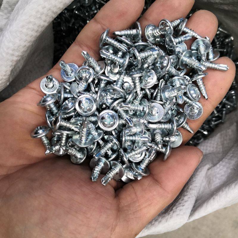 大扁头钻尾螺丝华司钻尾螺丝大扁头燕尾丝带垫钻尾带垫燕尾M4.2