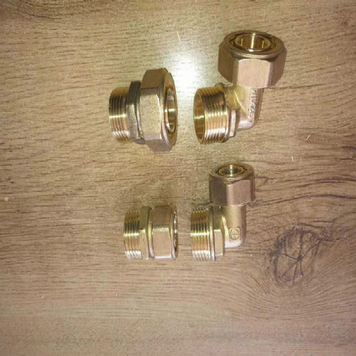 地暖分水器专用铝塑管接头直接弯头家装2025*1寸2632*1寸