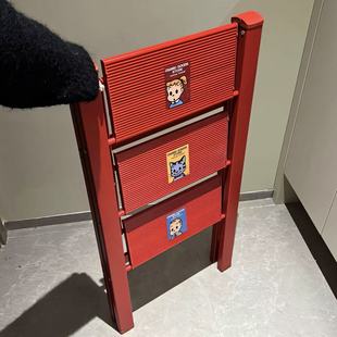 原田治新年红色梯子乔迁之喜搬家送礼步步高升家用折叠梯凳人字梯