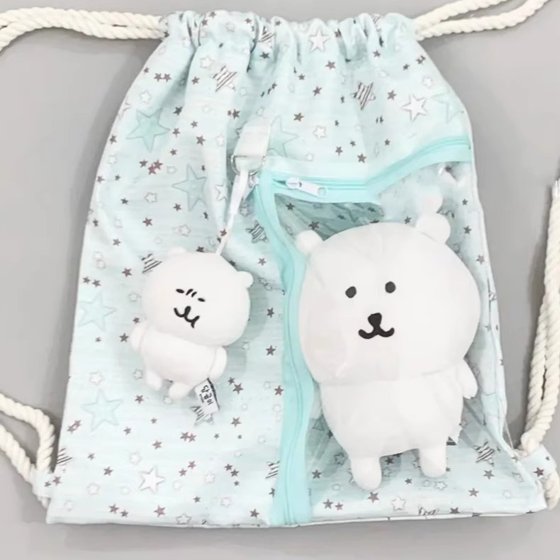 星星抽绳双肩包大食量痛包束口粗