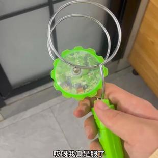 手摇发光飞转轨道魔力飞旋陀螺手摇磁性悠悠球七彩磁性旋转陀螺