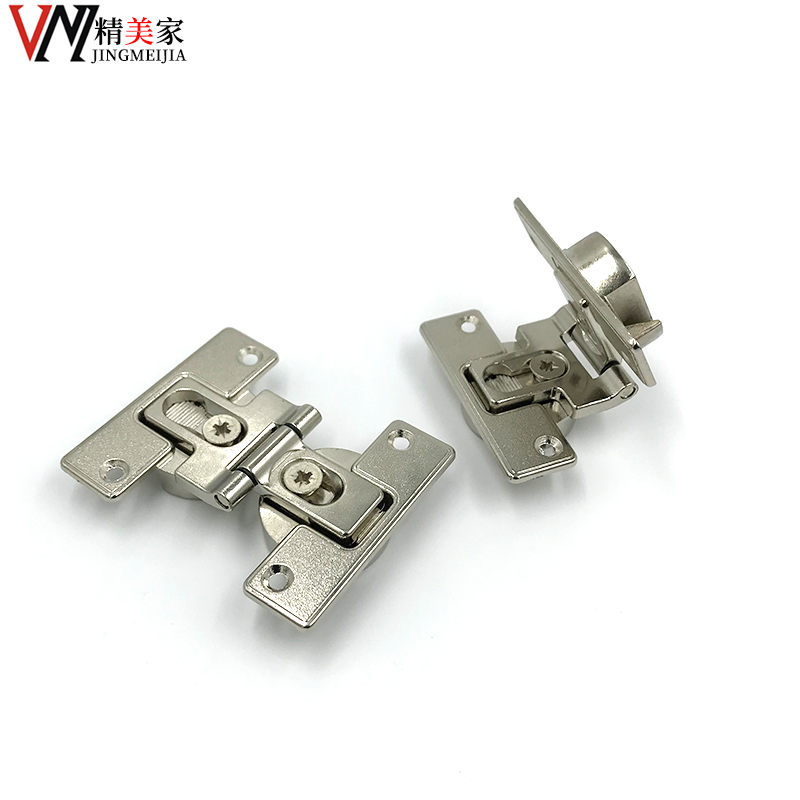 橱柜内开折叠门铰链180度平面装内推门合页衣柜门折叠门铰五金件
