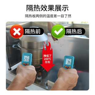 厨房隔热板瓦斯炉台防火板阻燃板冰箱烤箱空气炸锅耐高温挡板