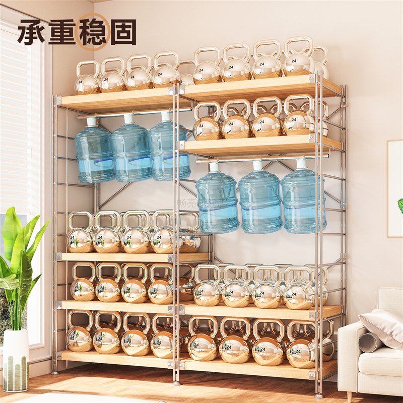 开放式挂衣架家用衣柜日式原木色落地卧室衣帽架简易组装