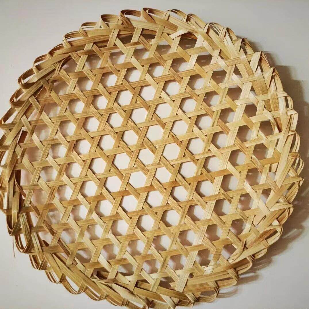 竹编圆形蒸垫竹达蒸垫竹网垫子防粘竹垫锅底炖鱼防糊竹笪环创