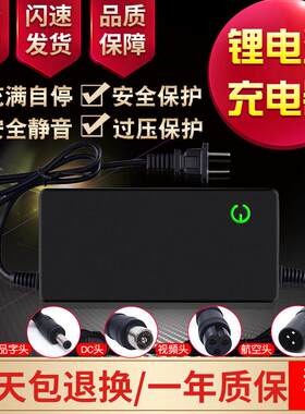 骏诺锂电池充电器24V36V48V60V54.6V42V2A滑板车独轮车哈雷电动车