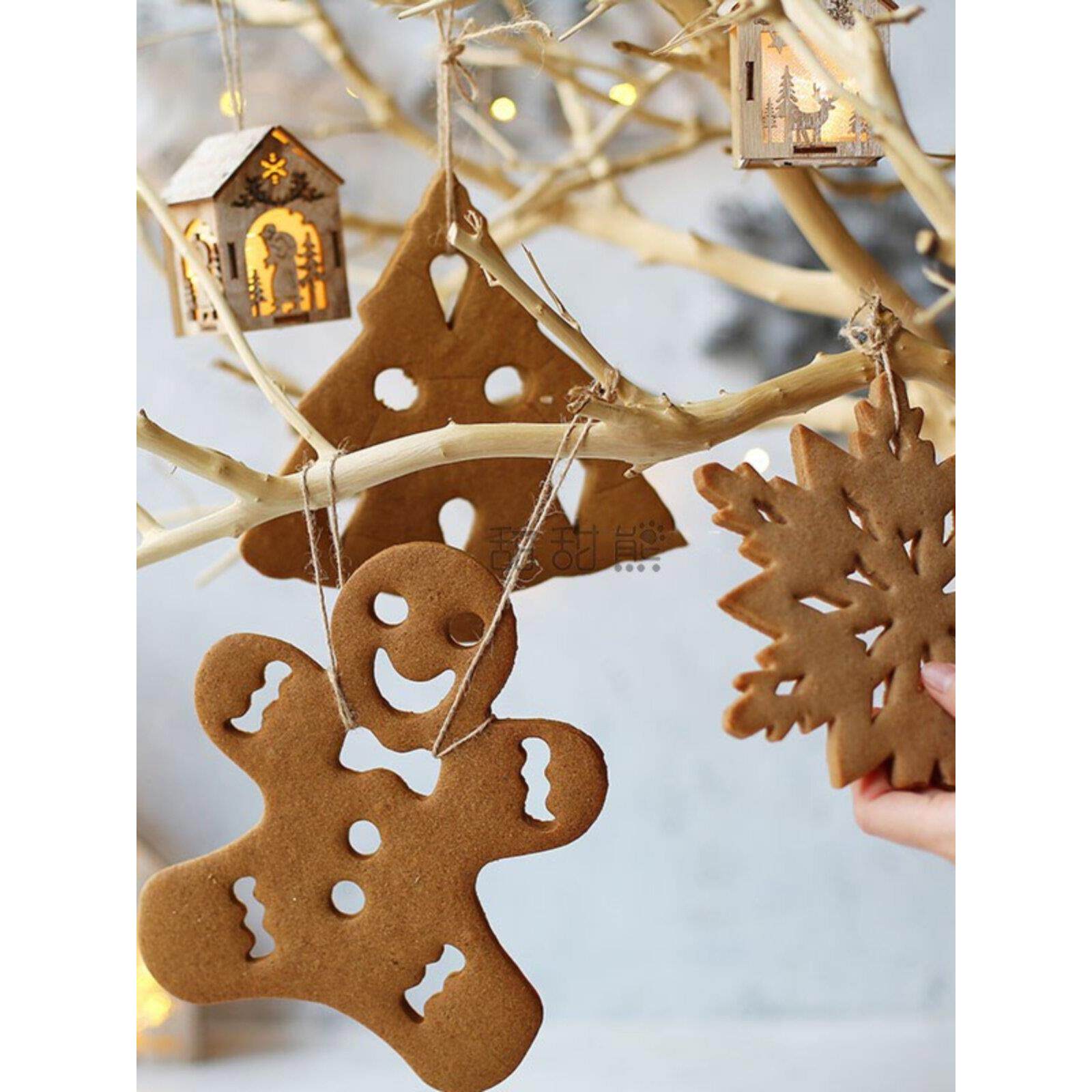 烘焙模具圣诞超大号姜饼人雪花不锈钢模Christmas cookie cutter