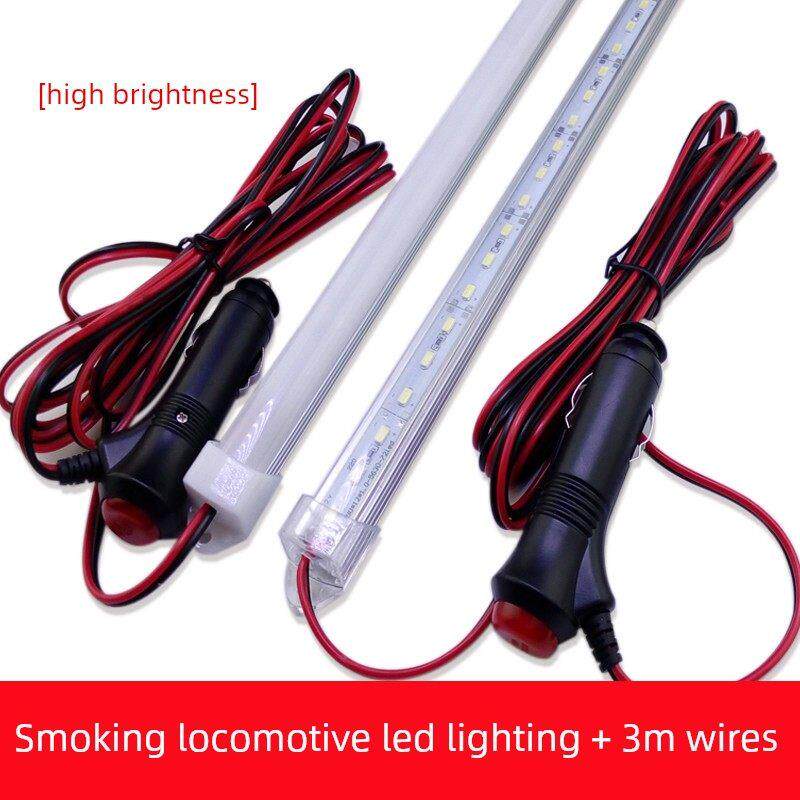 12V24VLED硬灯条带线点烟器车载灯汽车驾驶室照明灯夜市摆摊灯条