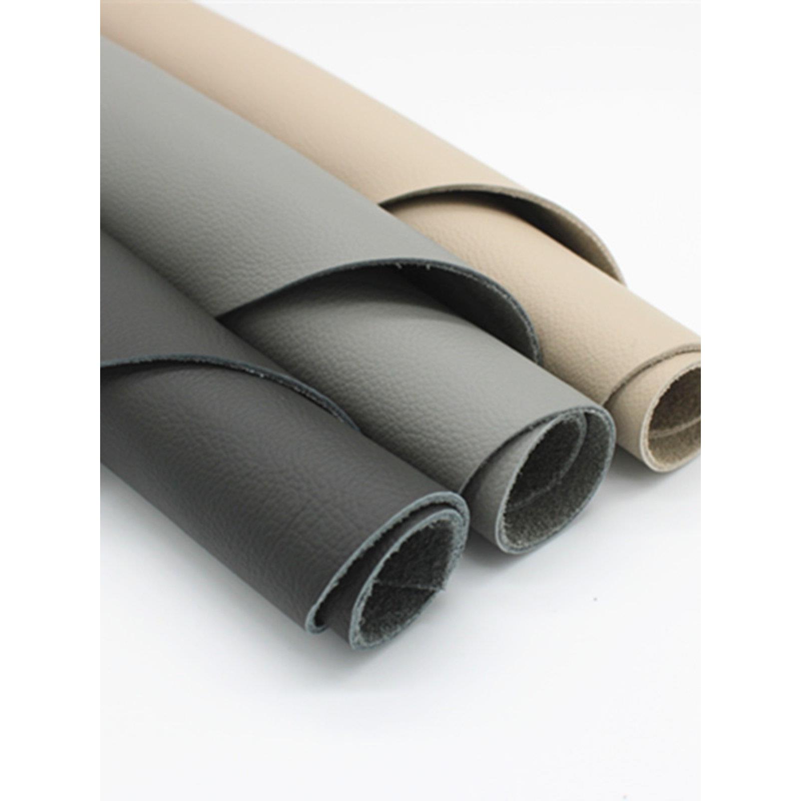 牛皮真皮皮料头层牛皮沙发座椅床头软包家具汽车座椅灰色自然摔纹