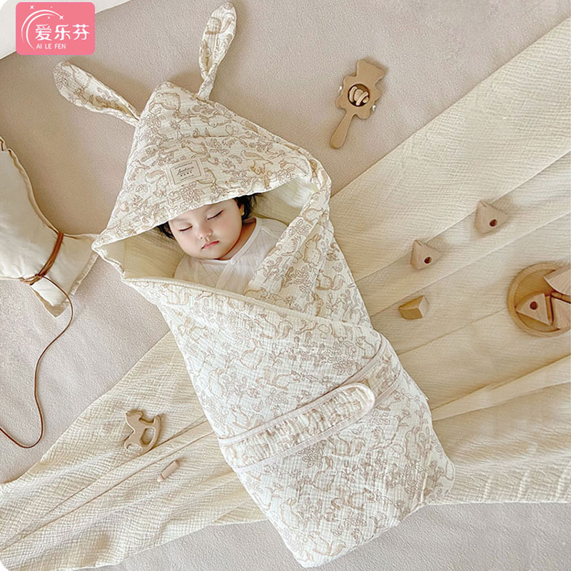 爱乐芬婴儿抱被包单加厚款