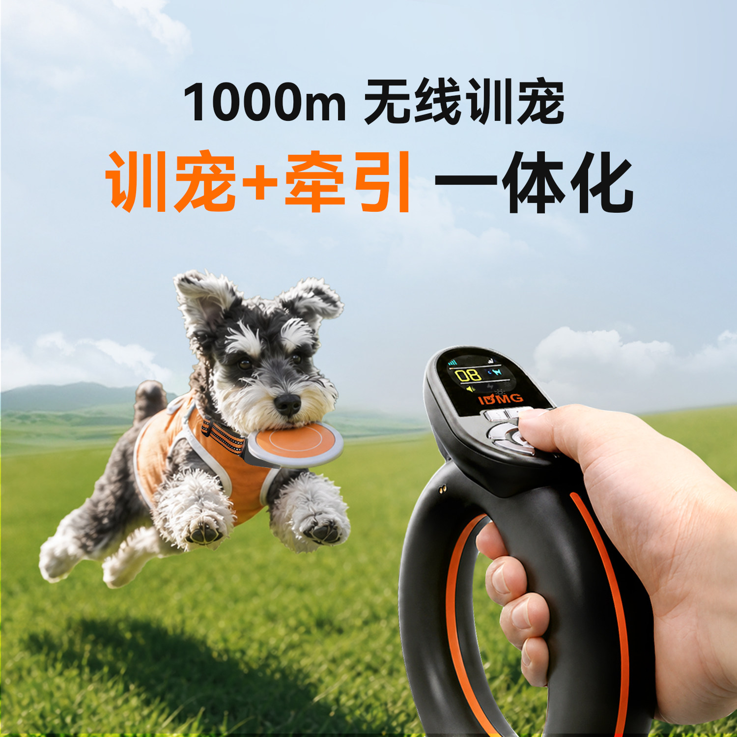 超声波电击防水训狗项圈