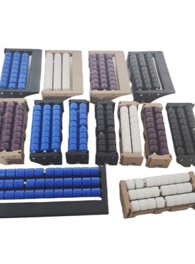 滚珠过渡板蓝紫色两排三排塑料链板输送线过度板输送机板链对接板