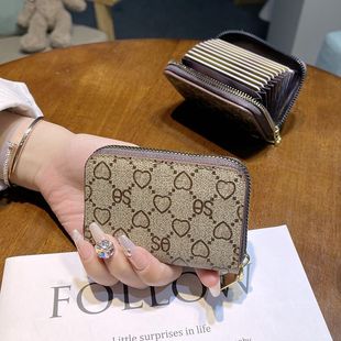 大容量迷你 网红小巧超薄精致短款 卡包零钱包一体包男女式 2025新款