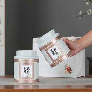 茉莉花茶叶罐精品高档花茶罐半斤装金属马口铁铁罐子空盒定制logo