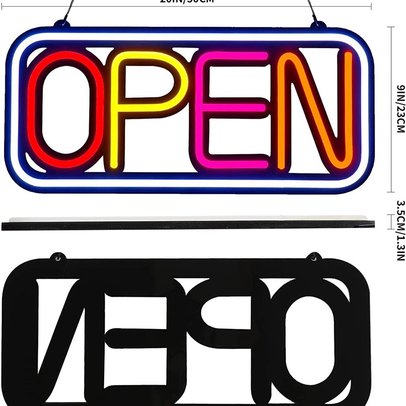 高亮LED NEON SIGN霓虹灯OPEN营业中Closed广告牌发光字营业灯牌