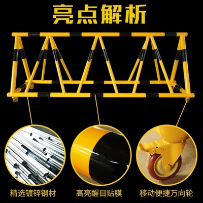 隔离栏防护拦车路障防护栏带刺学校拦路安全工地施工移动拒马