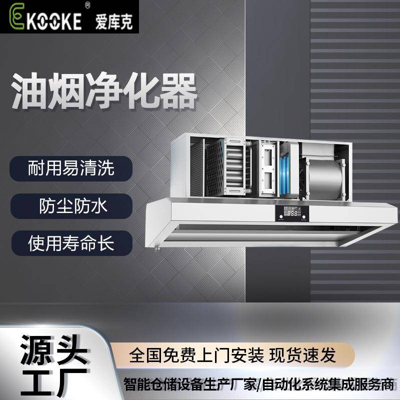 通风环保厨房油烟净化器油烟净化一体机，油烟机