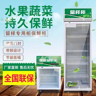 幼儿园食品留样柜饮料冷柜小冰箱小型单门商用冷藏保鲜展示柜单锁