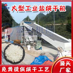 大型工业盐烘干机 天燃气带式原盐海盐烘干设备 工业品烘干生产线