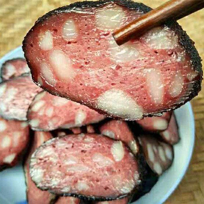 猪血丸子湖南邵阳特产柴火血粑豆腐农家自制烟熏圆子贵州腊味包邮