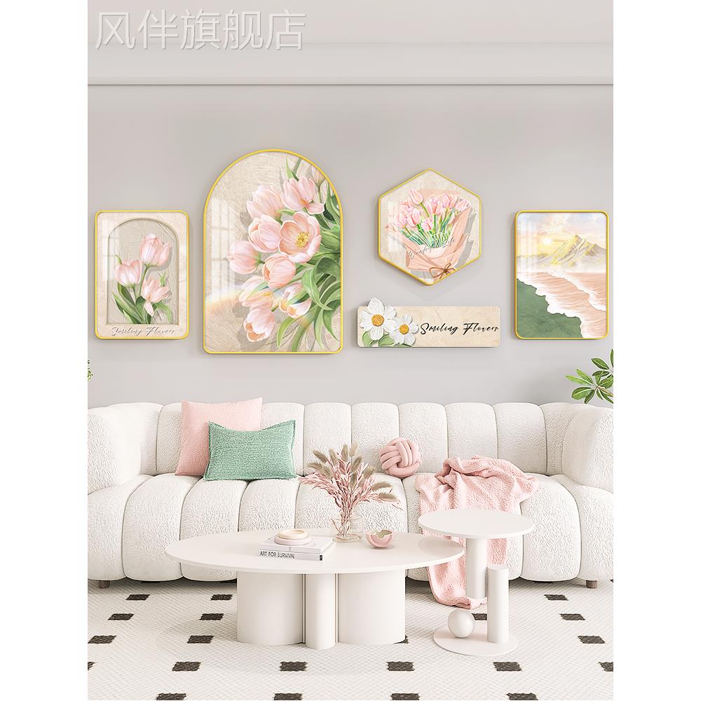 现代客厅沙发背景墙装饰画简单餐厅卧室可达豪华挂画斯堪的纳维亚图片